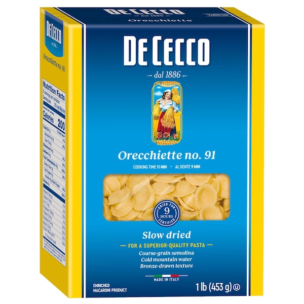 De Cecco No. 91 Orecchiette 1lbs Box, PK12